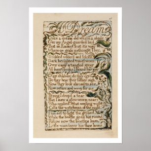 Ein Traum, Illustration 'von den Liedern von Poster