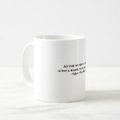 Ein Traum im Traum Edgar Allan Poe Tasse (Vorderseite Links)