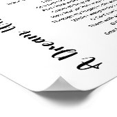 Ein Traum im Traumgedicht von Edgar Allan Poe Poster (Ecke)