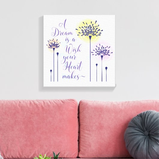 Ein Traum ist der Wunsch, dass Ihr Herz Leinwand m (Insitu (Wohnzimmer))