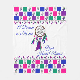 Ein Traum ist ein Wunsch, den Ihr Herz macht! Fleecedecke