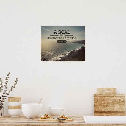 Ein Traum mit einer Frist Poster (Küche)