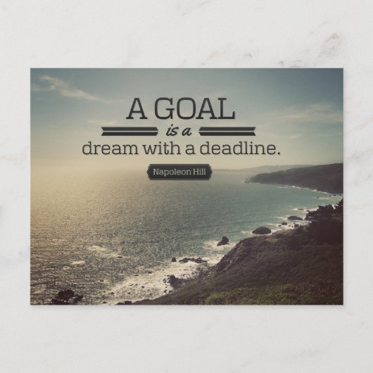 Ein Traum mit einer Frist Postkarte (Vorderseite)