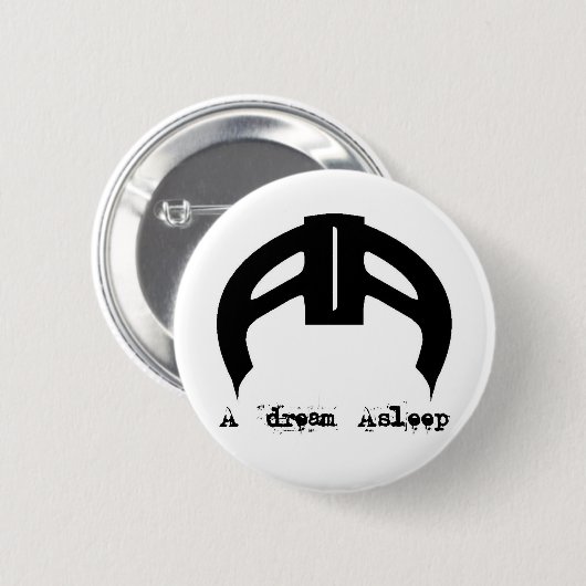 Ein Traum schlafender Logoknopf Button (Vorne & Hinten)