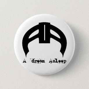 Ein Traum schlafender Logoknopf Button