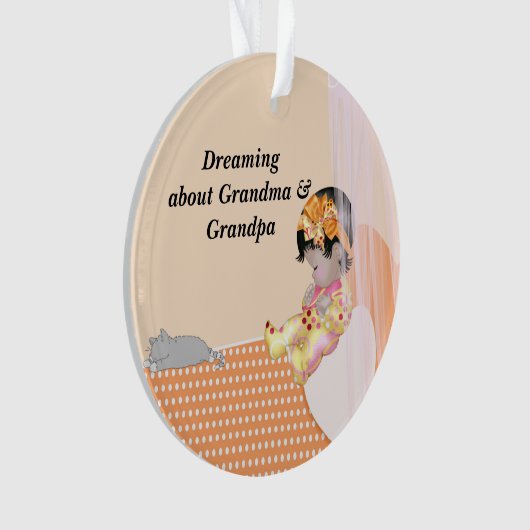 Ein Traum über Oma & Opa Ornament (Vorderseite)