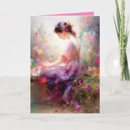 Ein Traum von Blume Dankeskarte