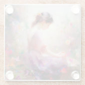 Ein Traum von Blume Glasuntersetzer (Rückseite)