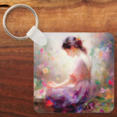 Ein Traum von Blume Schlüsselanhänger (Vorderseite)