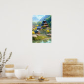 Ein Traum von Natur Lover, ländliche Stadt Poster (Küche)