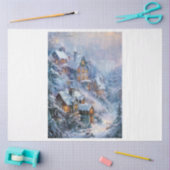 Ein Traumdorf für Weihnachten Seidenpapier (Basteln)