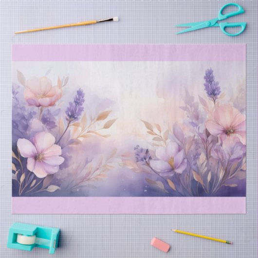 Ein Träumerisches Blumendesign #4 Seidenpapier (Basteln)