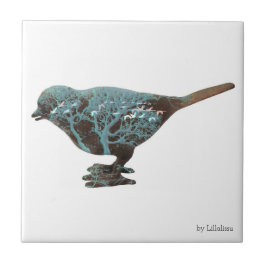 Ein traumhaftes Bild eines Spaters in Blautönen Fliese