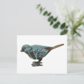 Ein traumhaftes Bild eines Spaters in Blautönen Postkarte (Stehend Vorderseite)