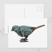 Ein traumhaftes Bild eines Spaters in Blautönen Postkarte (Vorne/Hinten)