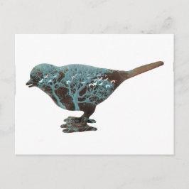 Ein traumhaftes Bild eines Spaters in Blautönen Postkarte