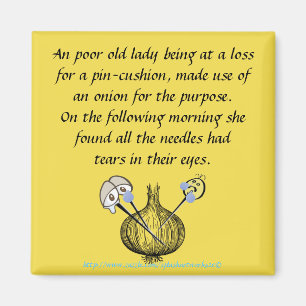 "Ein trauriger Nähgarn" Magnet