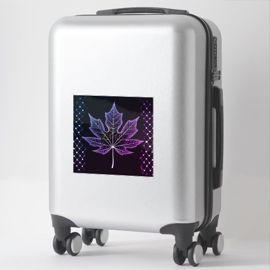 Ein Tree Leaf Design Elegante Gitterseiten 14"x14 Aufkleber (Koffer)