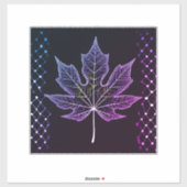 Ein Tree Leaf Design Elegante Gitterseiten 14"x14 Aufkleber (Blatt)