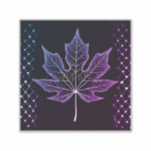 Ein Tree Leaf Design Elegante Gitterseiten 14"x14 Aufkleber (Vorderseite)