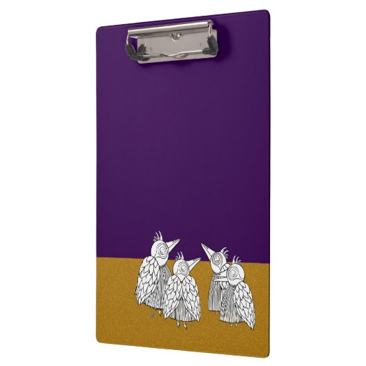 Ein Treffen der Vögel Klemmbrett (Links)