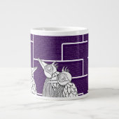 Ein Treffen der Vögel mit Worten Jumbo-Tasse (Vorderseite)