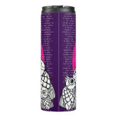 Ein Treffen der Vögel mit Worten Thermosbecher (Rückseite)