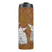 Ein Treffen der Vögel mit Worten Thermosbecher (Vorderseite)