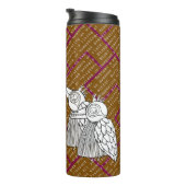 Ein Treffen der Vögel mit Worten Thermosbecher (Nach rechts gedreht)