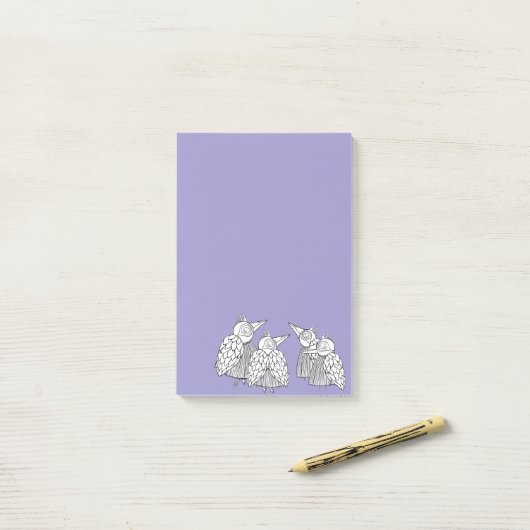 Ein Treffen der Vögel Post-it Klebezettel (Auf Schreibtisch)