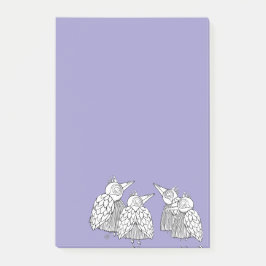 Ein Treffen der Vögel Post-it Klebezettel
