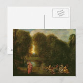 Ein Treffen im Park Postkarte (Vorne/Hinten)