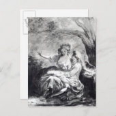 Ein Treffpunkt für die Liebe Postkarte (Vorne/Hinten)