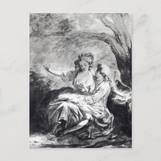 Ein Treffpunkt für die Liebe Postkarte (Vorderseite)