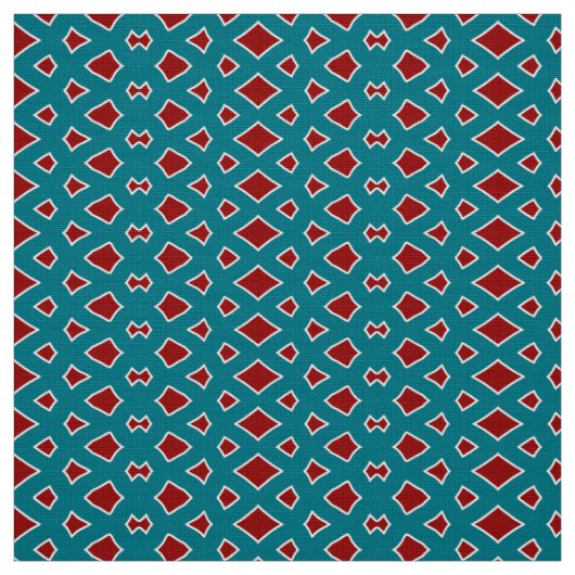 Ein trendiges Design aus grünen und maronen Stoffe (Muster)