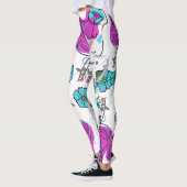Ein trendiges farbenfrohes Design Leggings (Links)