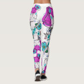 Ein trendiges farbenfrohes Design Leggings (Rückseite)