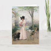 Ein treuer Begleiter | Louise Abbéma Karte (Vorderseite)