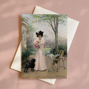 Ein treuer Begleiter   Louise Abbéma Karte