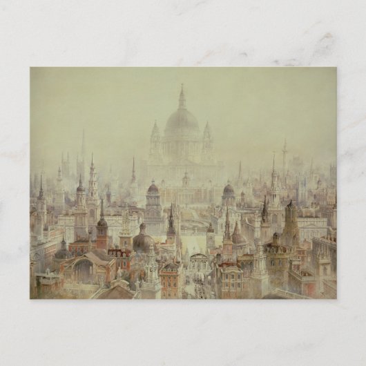 Ein Tribut an Sir Christopher Wren Postkarte (Vorderseite)