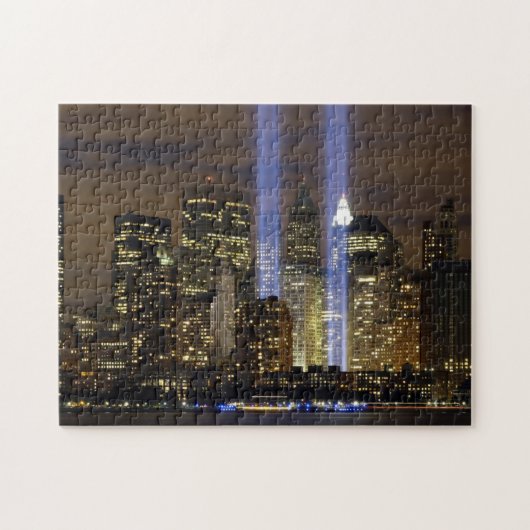 Ein Tribut zu den Twin Towern auf 9/11. Puzzle (Horizontal)