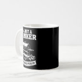 Ein Trinker mit einem Rauchproblem, der BBQ-Dädas Kaffeetasse (Vorderseite Links)
