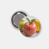 Ein Trio von Äpfeln Magnet (Vorderseite/Rückseite)