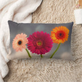 Ein Trio von Gerberas Lumbar Cushion Lendenkissen (Decke)