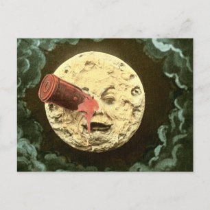 Ein Trip zum Mond Vintage 1902 Filmstill Postkarte