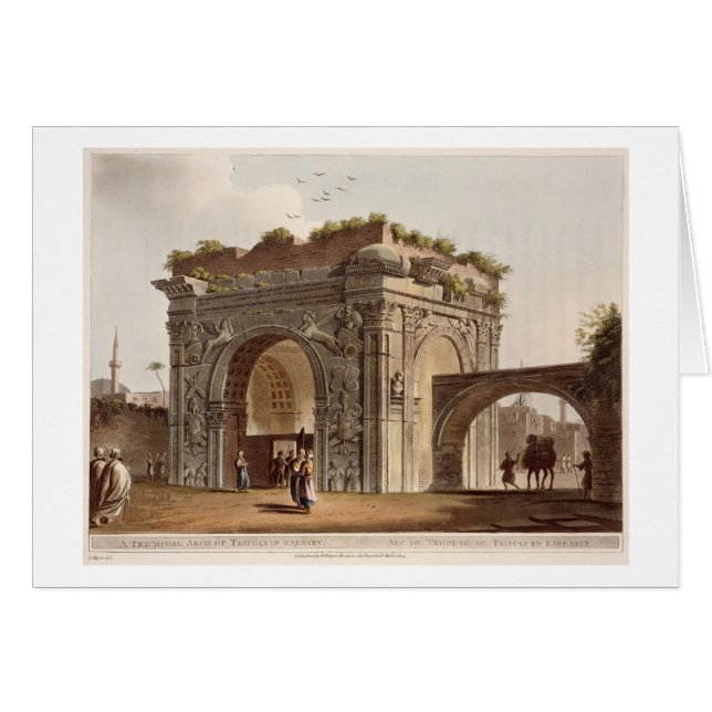 Ein Triumphbogen von Tripoli in Barbary, (Vorderseite (Horizontal))