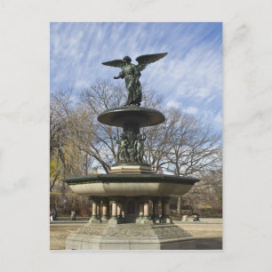 Ein trockener Winter Bethesda Brunnen im Central P Postkarte