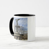 Ein trockener Winter Bethesda-Brunnen im Central Tasse (Vorderseite Links)