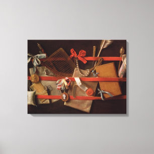 Ein Trompe - L ' oeil Gegenstände Leinwanddruck