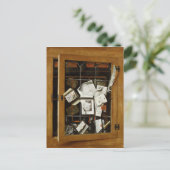 Ein Trompe l'oeil aus einem offenen, verglasten Sc Postkarte (Stehend Vorderseite)